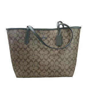 NEW Coach 5696 City Tote In Signature Canvas Leather Khaki/Surplus Bag Purse